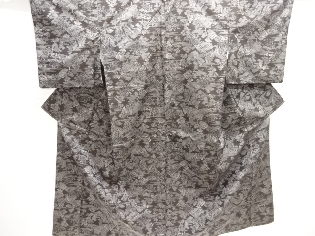 Japanese Kimono / Tsumugi Omeshi Silk